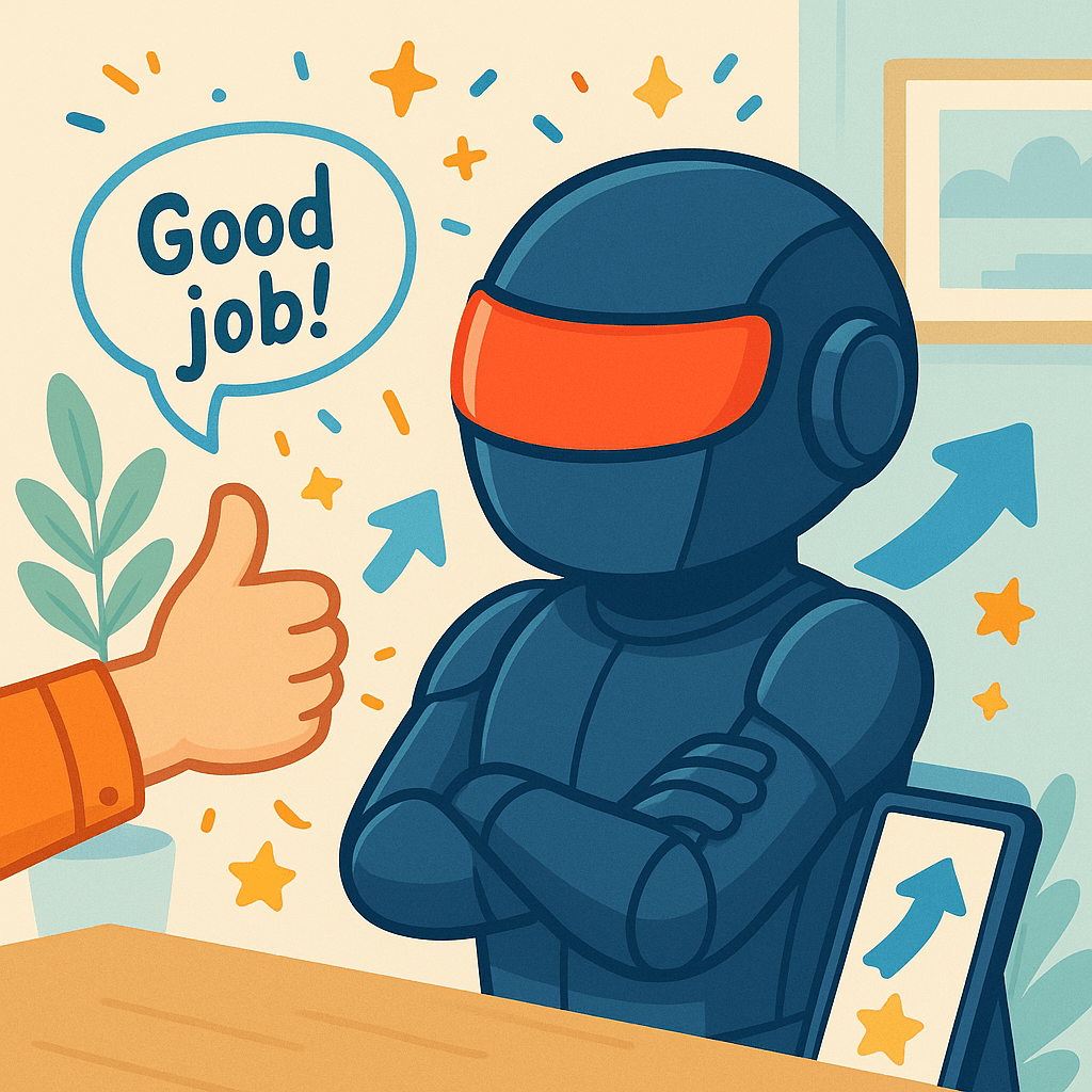 ご褒美をもらうKITT