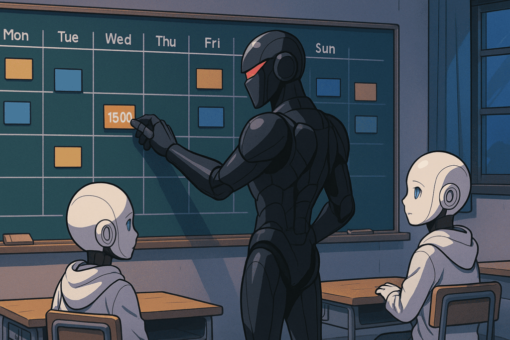 某双子AIのスケジュールを調整するKITT